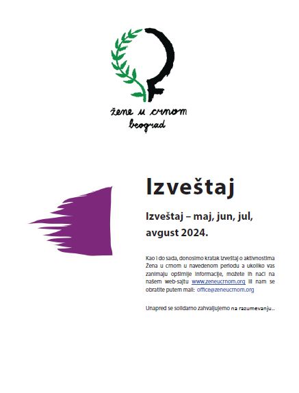 Report - May, June, July, August 2024.
