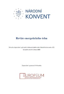 Revize energetického trhu. Shrnutí a doporučení vyplývající z diskuze kulatého stolu Národního konventu o EU konaného dne 31. března 2023