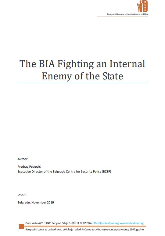 The BIA Fighting an Internal Enemy of the State