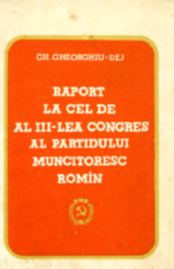 REPORT C.C. AL P.M.R. ON THE ACTIVITIES OF THE PARTY BETWEEN THE 2nd AND 3rd CONGRESS OF THE PARTY ON THE DEVELOPMENT PLAN FOR THE YEARS 1960 -1965 Cover Image
