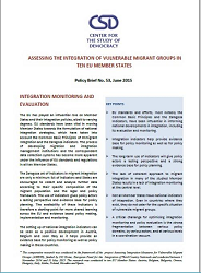CSD Policy Brief No. 53: Assessing the Integration of Vulnerable Migrant Groups in Ten EU Member States Cover Image