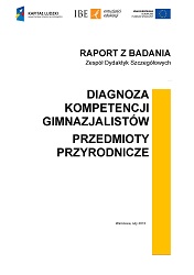 Diagnosis of middle school students' competences - environmental subjects (2011)