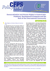 №134. Democratisation and Human Rights in Central Asia: Problems, Development Prospects and the Role of the International Community Cover Image