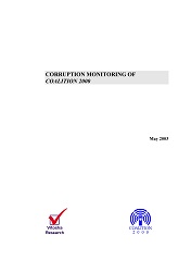 Corruption Indexes of Coalition 2000, May 2003 Cover Image