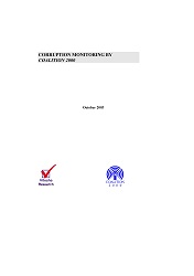 Corruption Indexes of Coalition 2000, October 2003 Cover Image
