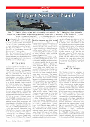 DPC BOSNIA DAILY: In Urgent Need of a Plan B