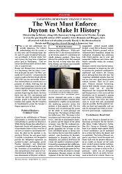 DPC BOSNIA DAILY: Catalyzing Democratic Change in Bosnia. The West Must Enforce Dayton to Make It History