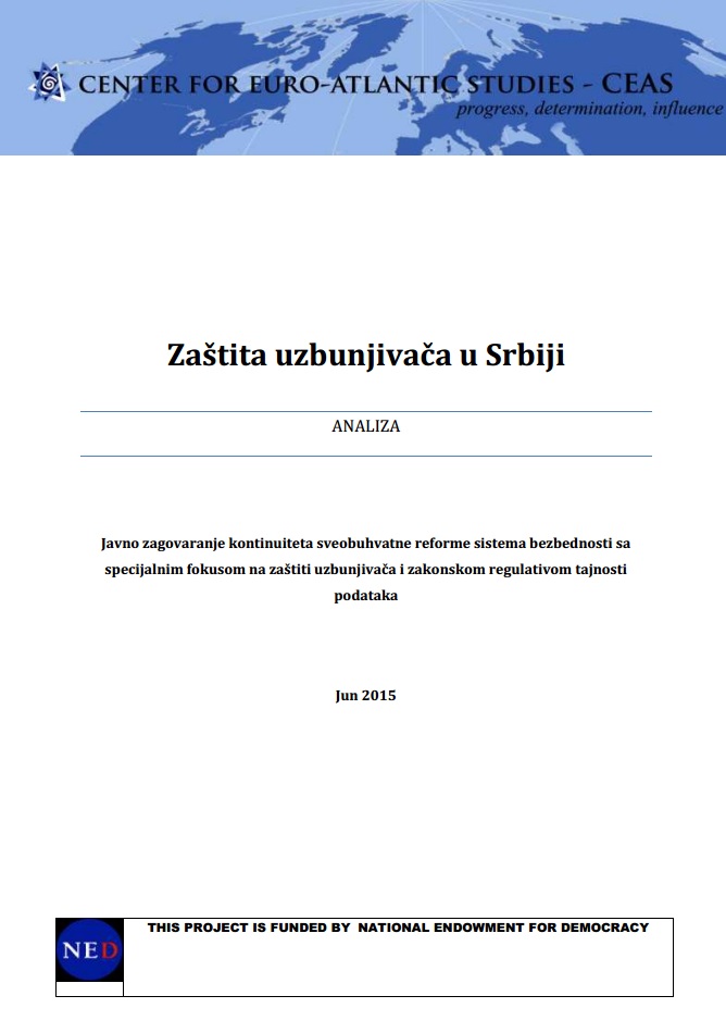 Protection of Whistleblowers in Serbia