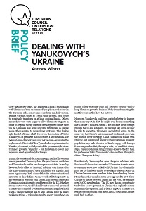 Dealing with Yanukovych’s Ukraine