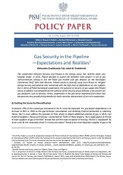 №155: Gas Security in the Pipeline—Expectations and Realities