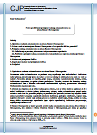 Some specificities of the implementation of the labor legislation at the level of Bosnia and Herzegovina Cover Image