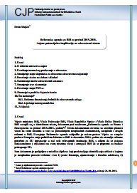 Reformska agenda za BiH za period 2015-2018. i njene potencijalne implikacije na zdravstveni sistem