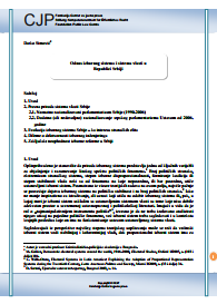 Relationship between the electoral system and the government system in the Republic of Serbia Cover Image