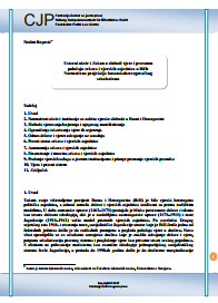 Constitutional Framework and the Freedom of Religion and Legal Status of Churches and Religious Communities in BiH: Normative Projection of Bosnian Secularism Cover Image