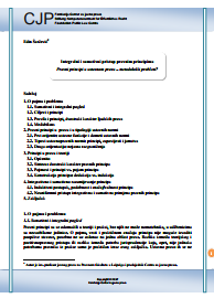 Integral and summative approach to legal principles
Legal principles in constitutional law - the methodological problem?