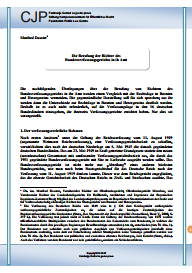 The appointment of the judges to the Federal Constitutional Court office Cover Image