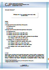 Court Opinion - Phase in the Appointment of Judges of Constitutional Courts