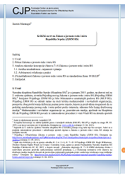 Critical Review of the Law on the Public Order and Peace of Republika Srpska (LPOP RS)