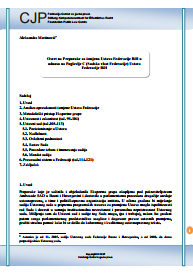 Reflection on the Recommendations for the Amendment of the Constitution of the Federation of Bosnia and Herzegovina in relation to Chapter C (Federation Judicial Administration) of the Constitution of the Federation of BiH