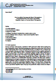 Reflection on the decision of the Constitutional Court of Bosnia and Herzegovina on the non-harmonization of Article 3 (b) of the Law on Holidays of the Republika Srpska with the Constitution of Bosnia and Herzegovina