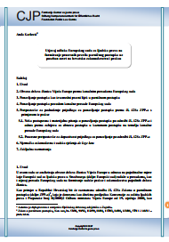 Influence of the European Court of Human Rights decision on the formation of procedural rules of litigation with special reference to Croatian legislation and practice Cover Image