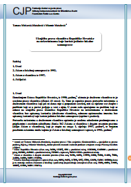 Registration of ownership rights of the Republic of Croatia on real estates used by local self-government units