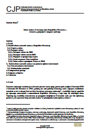 Election of judges of the Constitutional Court of the Republic of Croatia - experiences, disputes and possible solutions