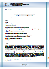 Act on the Temporary Arrangement of the Method of Payment of Pensions in the Light of the Constitutional Court of Serbia Cover Image