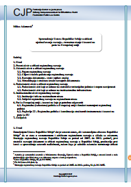 Implementation of the Constitution of the Republic of Serbia in the Area of Equalization of Development - Current Situation and Challenges on the Road to the European Union Cover Image