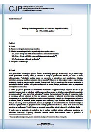 The principle of free mandate in the Constitutions of the Republic of Serbia from 1990 and 2006