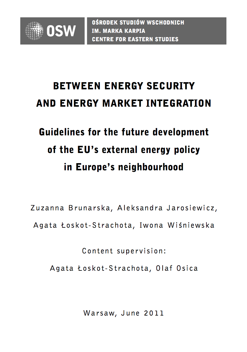 Between energy security and energy market integration Cover Image