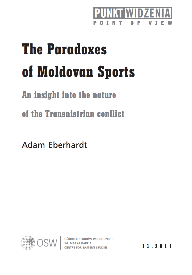 The Paradoxes of Moldovan Sports. An insight into the nature of the Transnistrian conflict