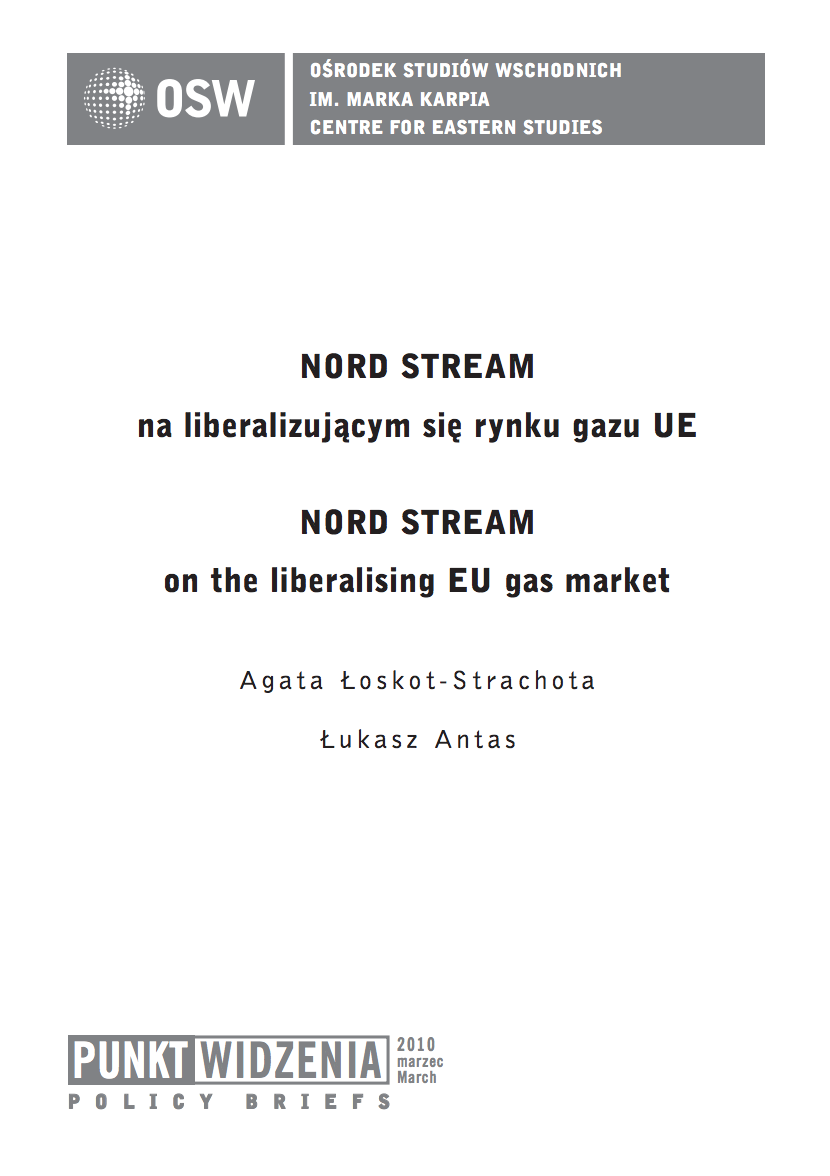 Nord Stream on the liberalising EU gas market