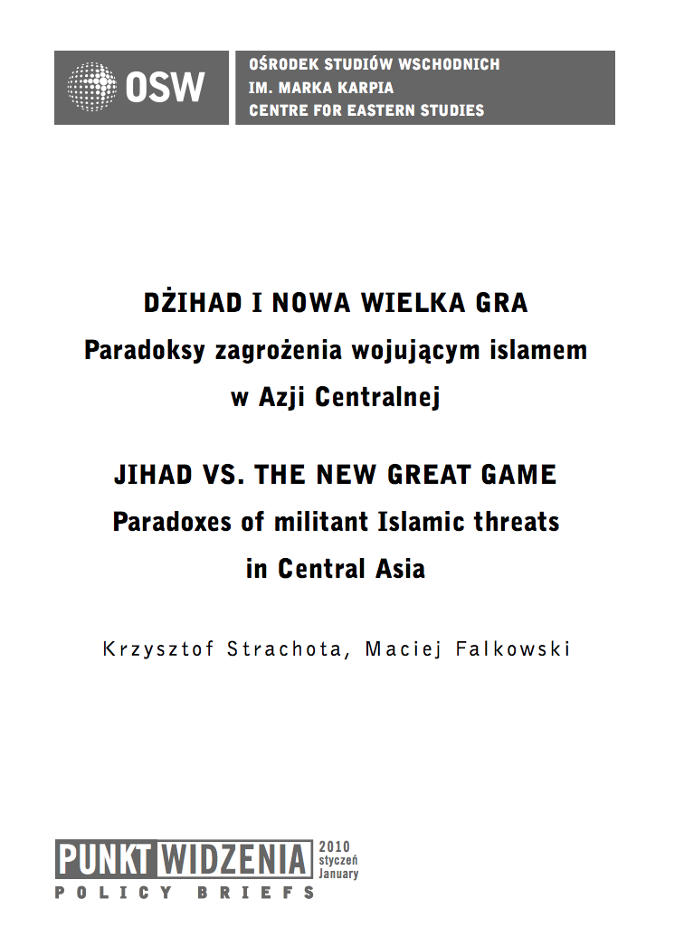 Jihad vs. The New Great Game. Paradoxes of militant Islamic threats in Central Asia Cover Image