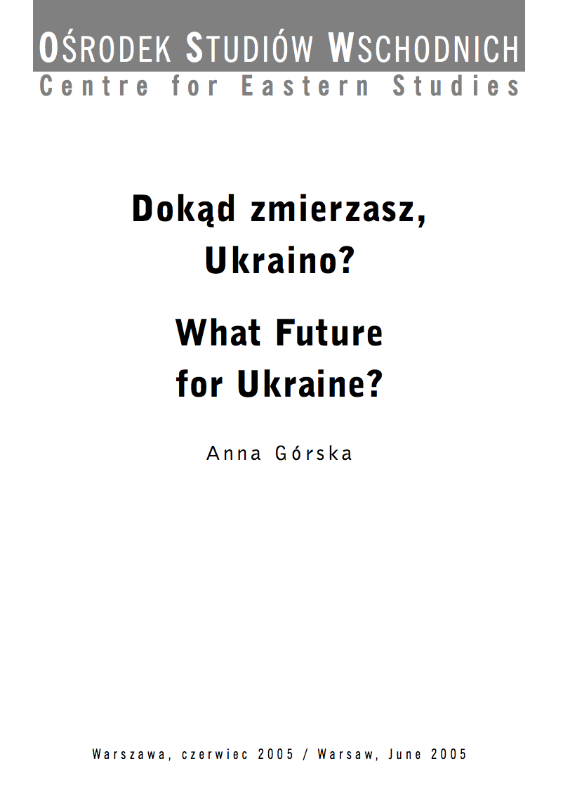 What Future for Ukraine?