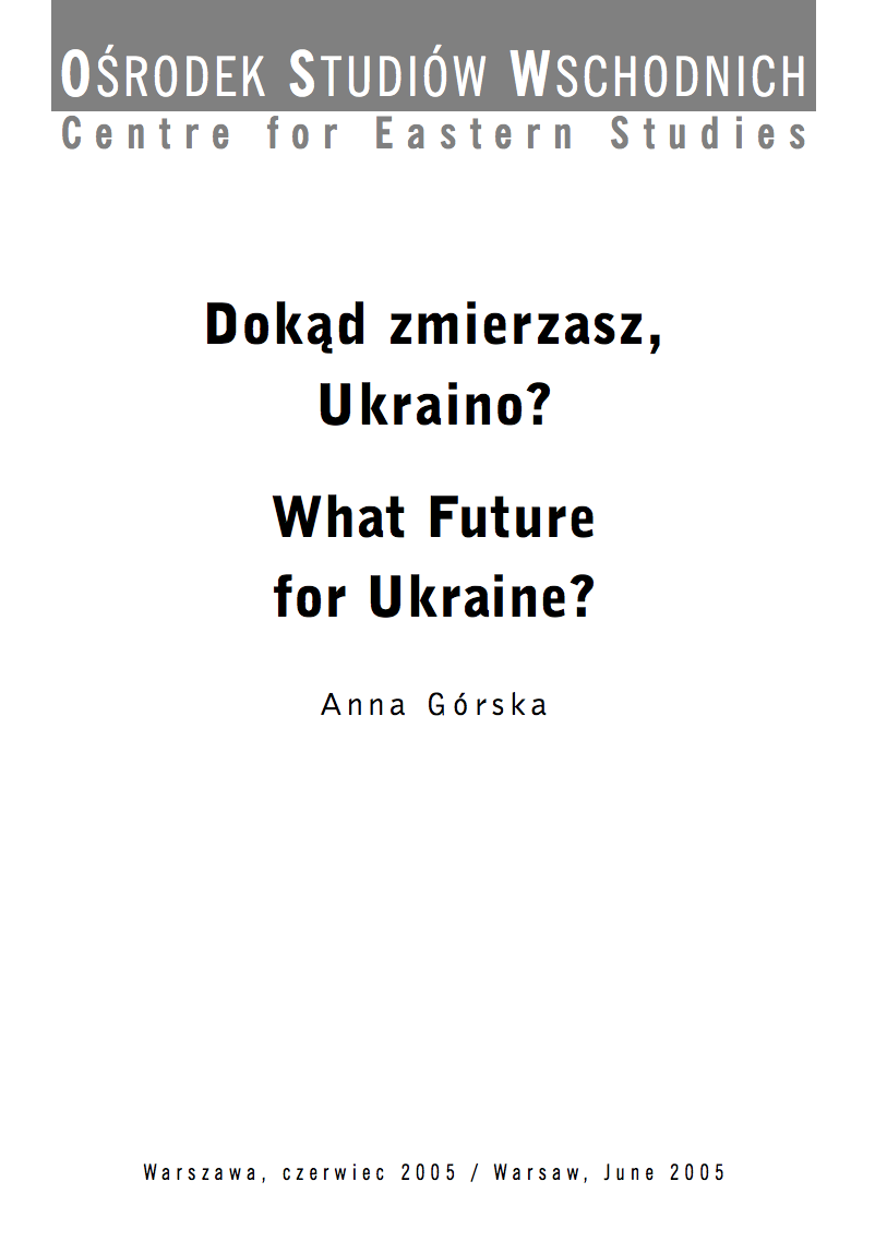 What Future for Ukraine? Cover Image