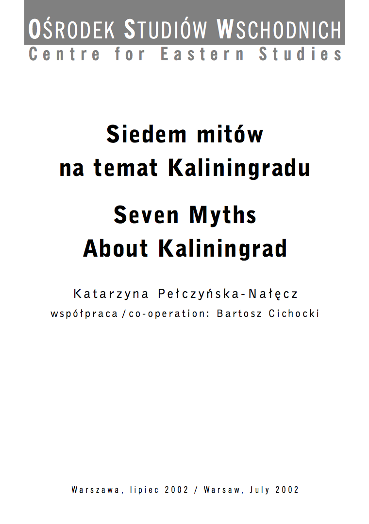 Seven myths about Kaliningrad