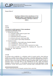 Observations regarding the Working Version of the Draft Amendments to the Constitution with explanation (references of the Venice Commission) regarding the part pertaining to the judiciary