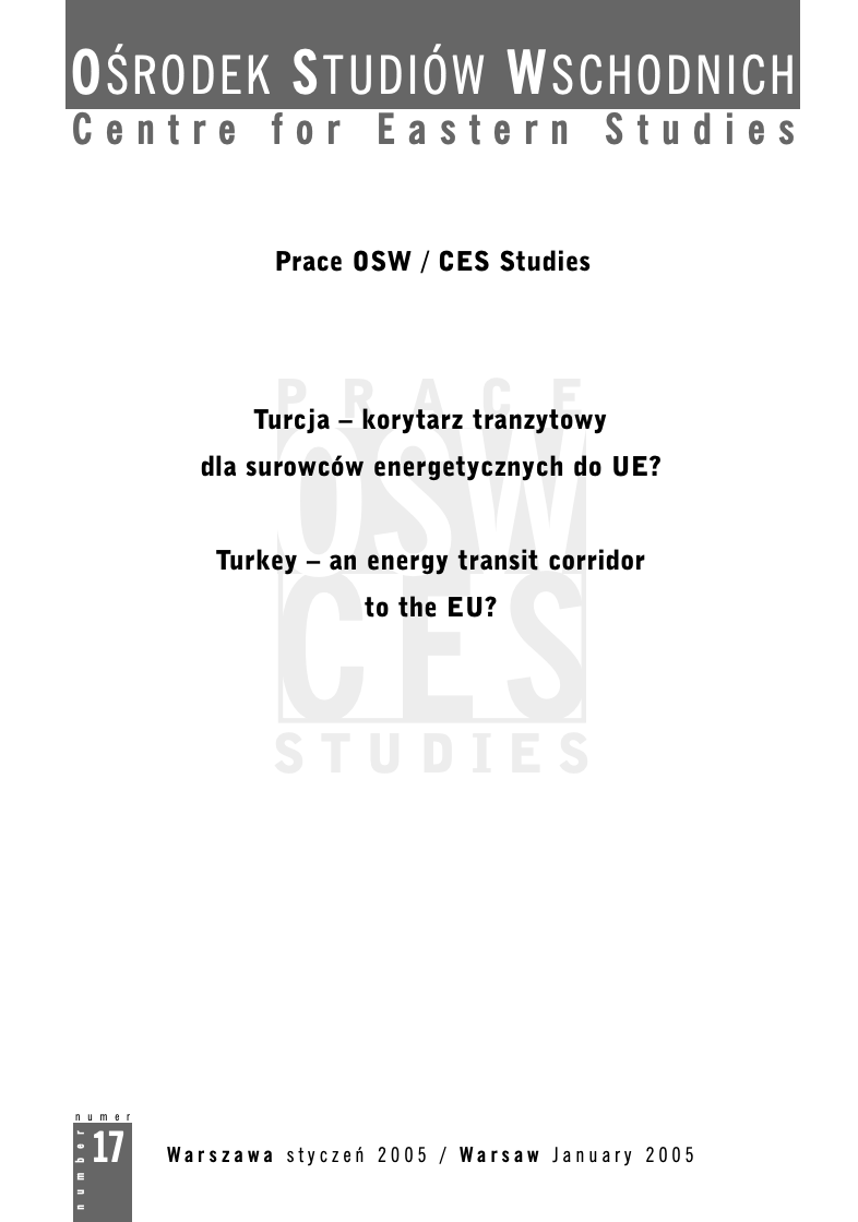 Turkey - an energy transit corridor to the EU?