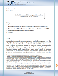 Administrative system in Federation of Bosnia and Herzegovina: Legal particularism and A la Carte implementation - Causes and Consequences