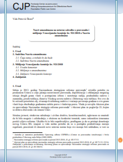 Draft amendments to the constitutional provisions on the judiciary and opinion of the Venice Commision No. 921/2018 on the draft amandments Cover Image