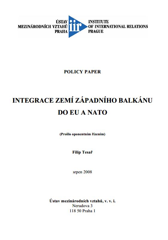 Integration of the Western Balkan countries into the EU and NATO