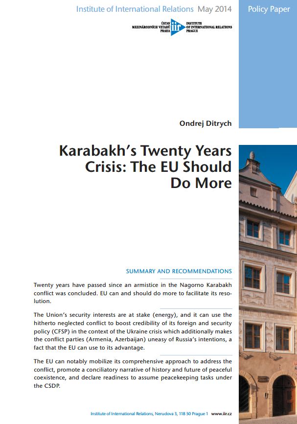 Karabakh’s Twenty Years Crisis: The EU Should Do More Cover Image