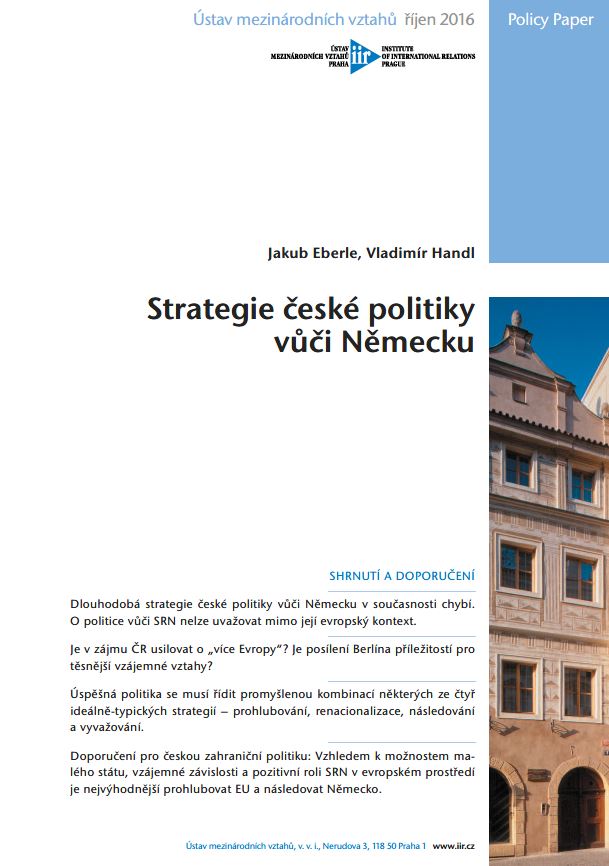 Strategy of Czech policy towards Germany Cover Image