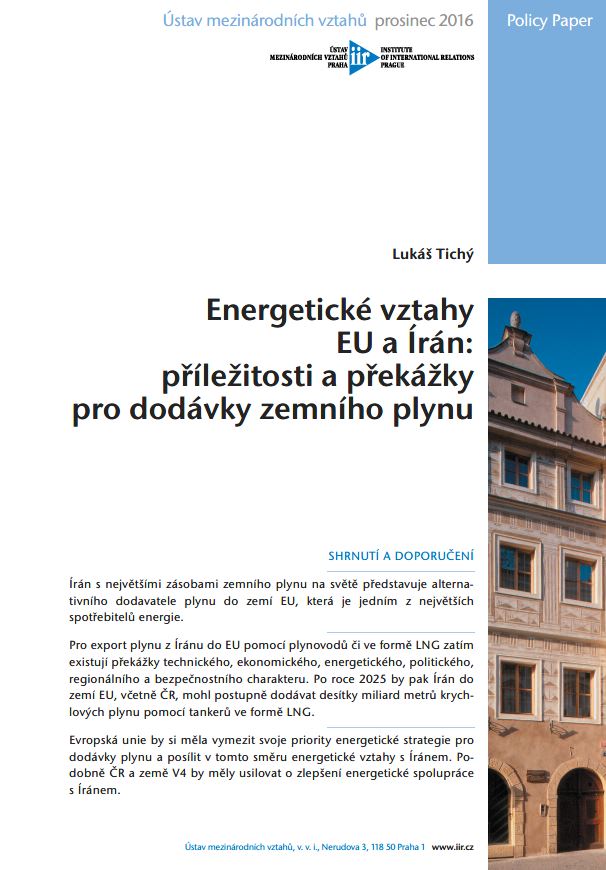 Energetické vztahy EU a Írán: příležitosti a překážky pro dodávky zemního plynu