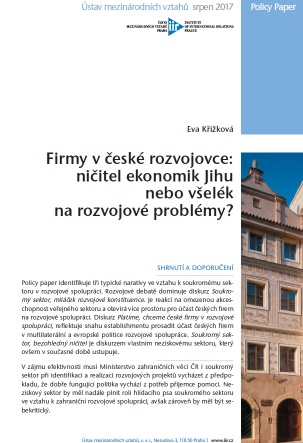 Companies in the Czech Developer: Destroyer of the South Economies or the Panacea for Development Problems?