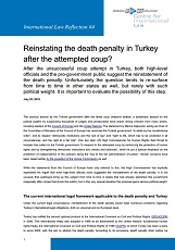 Reinstating the death penalty in Turkey after the attempted coup? Cover Image