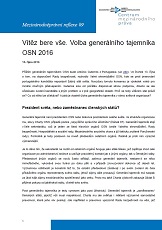 Vítěz bere vše. Volba generálního tajemníka OSN 2016