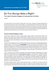 Do Two Wrongs Make a Right? The Use of Chemical Weapons in Syria and the US Strike Cover Image