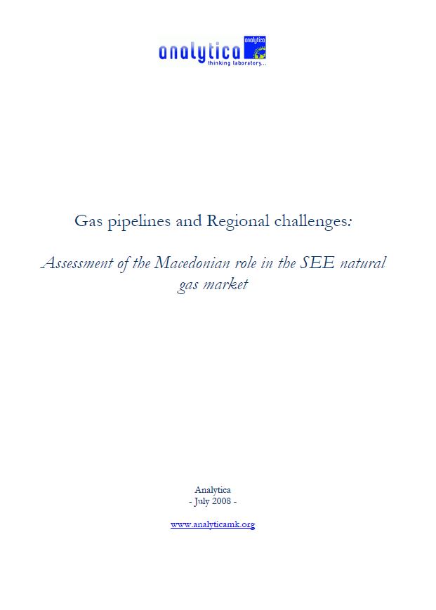 Gas Pipelines and Regional Challenges: Assessment of the Macedonian Role in the SEE Natural Gas Market